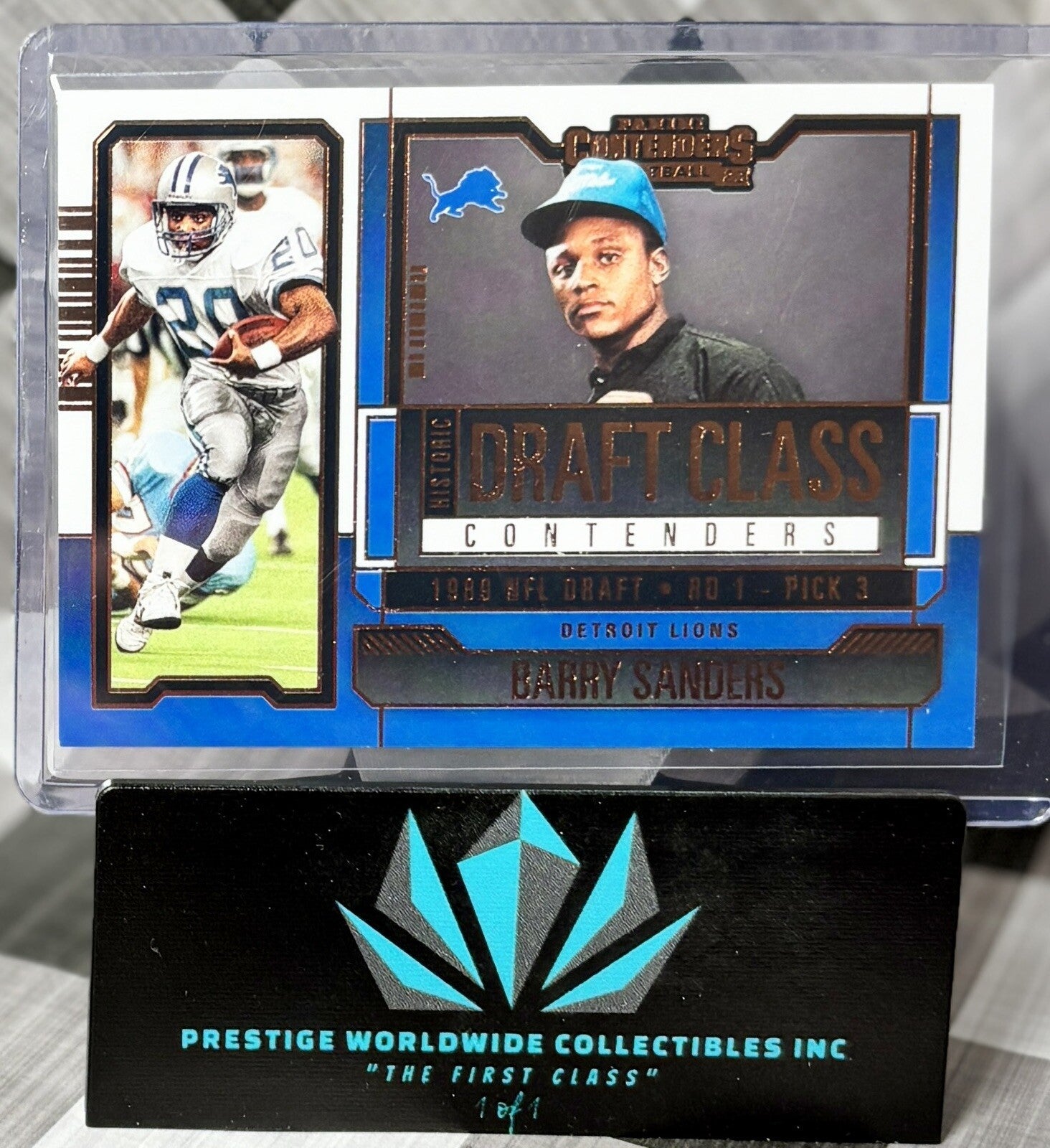 Barry Sanders 2023 Contenders Historic Draft Class Bronze #HDC-BSA Detroit Lions