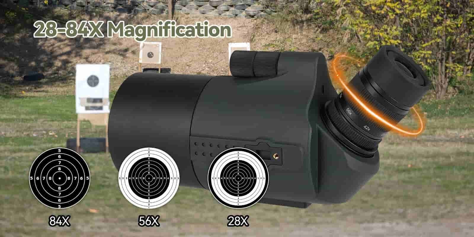 SVBony SV41 Pro Spotting Scope 28-84x80 Angled Zoom HD Optic w/ Tripod Mount