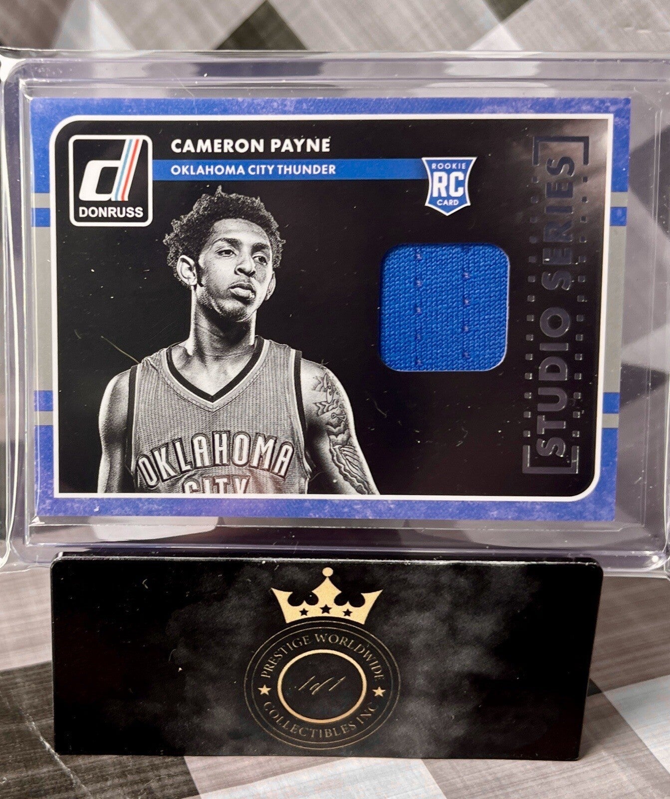 Cameron Payne 2015-16 Donruss Studio Series Rookie Jerseys Patch #14 OKC Suns RC