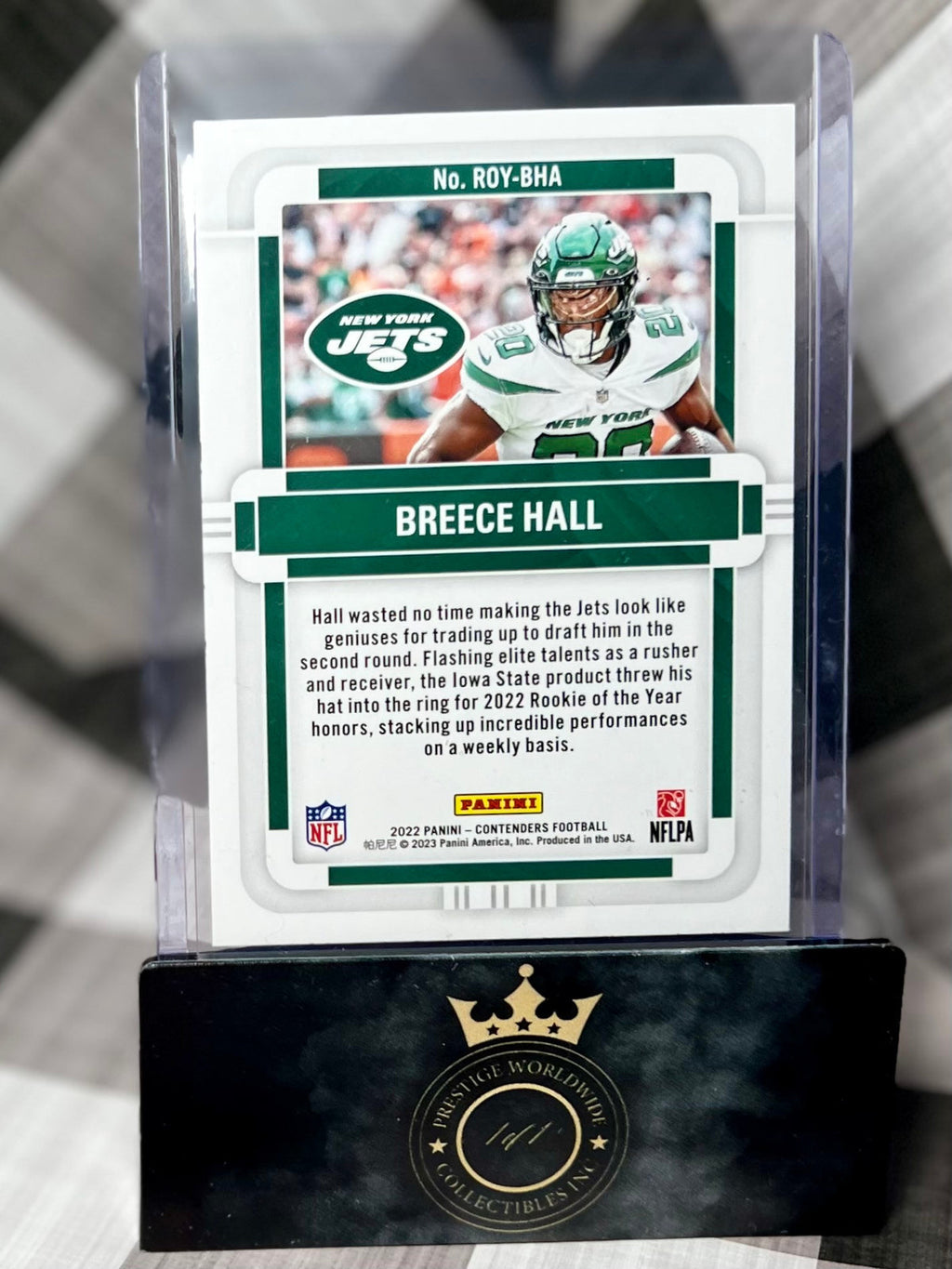 Breece Hall 2022 Contenders Emerald Rookie of the Year #ROY-BHA