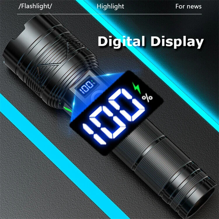 Blazer 5000 Tactical Flashlight & 30W Powerbank, Military-Grade, 950,000 LM