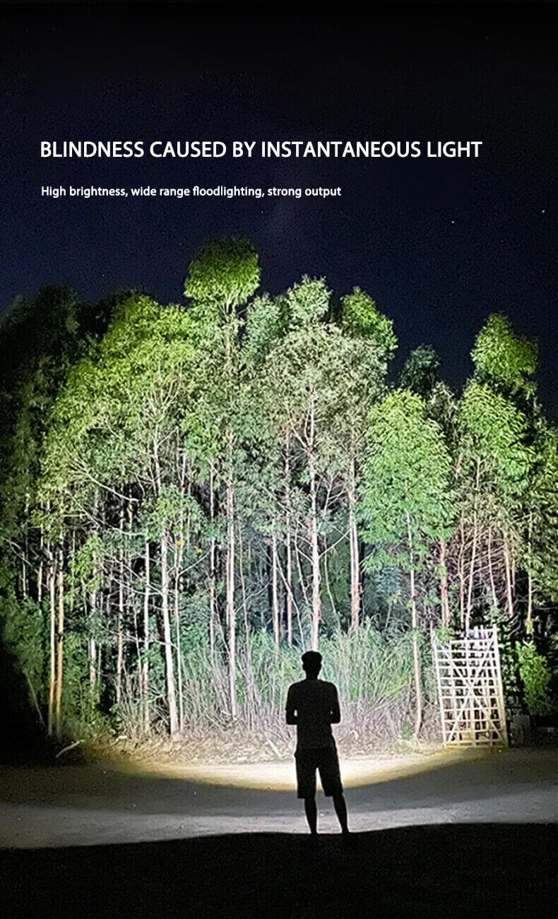 Muctac Charge Flashlight, 5000+ LMS, Zoomable, LED, USB, IP65, Aluminum Alloy