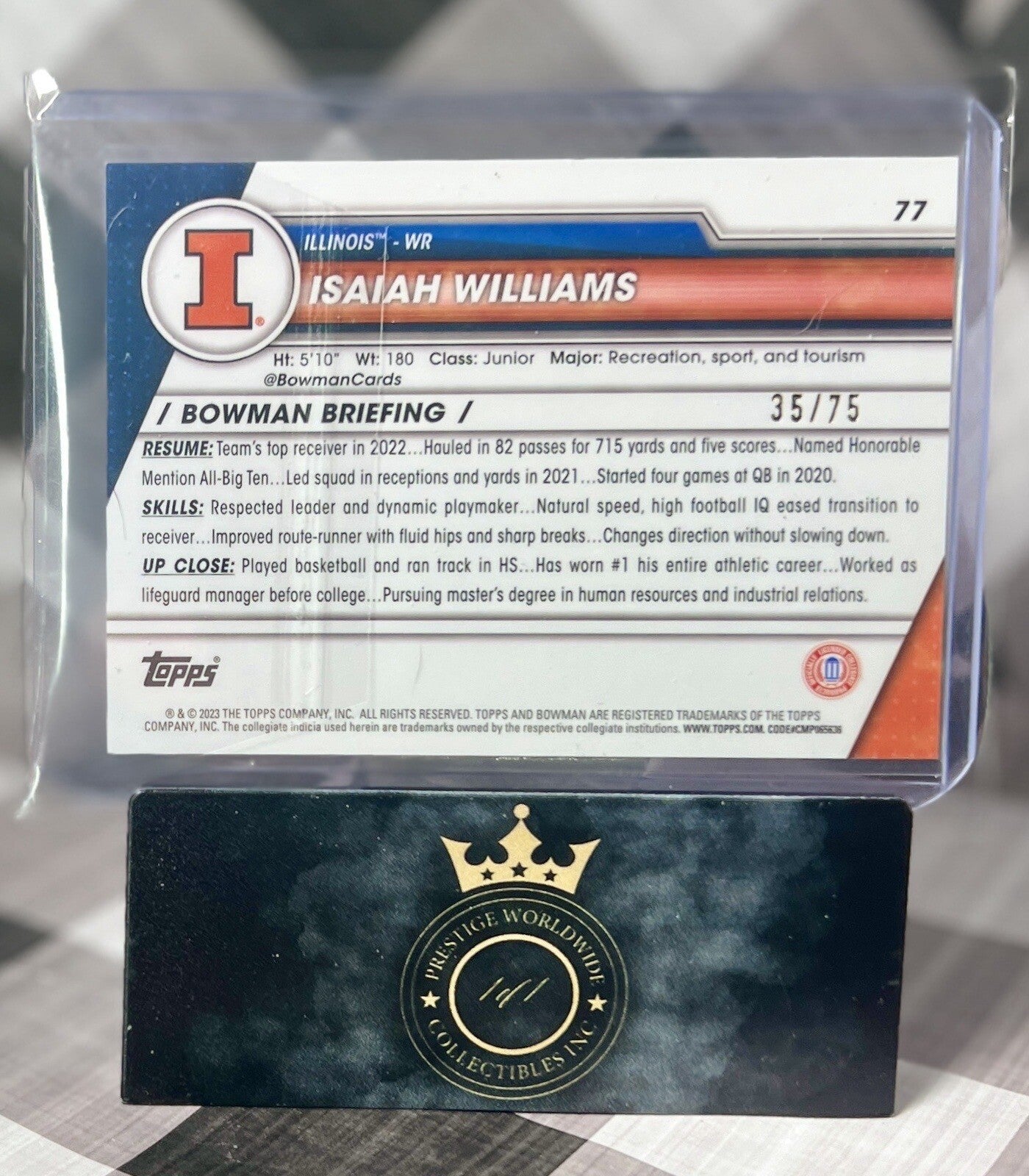 Jalen Berger 2023 Bowman University Chrome 1st Green Shimmer /99 #121 MSU Rookie