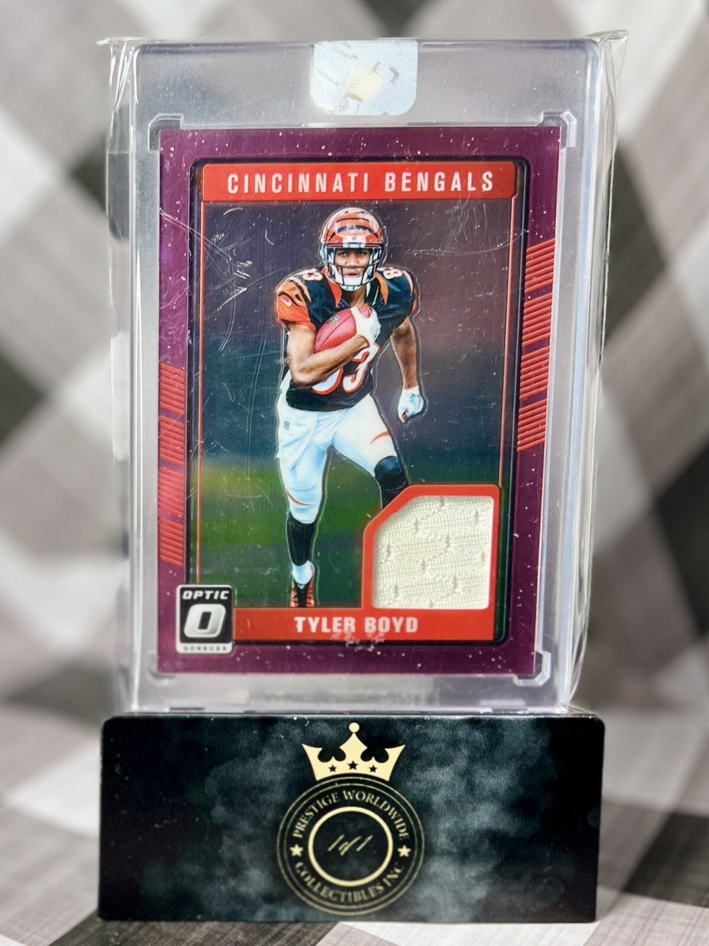 Tyler Boyd 2016 Panini Donruss Optic Rookie Pink Patch Relic #DRT-TB Bengals RC