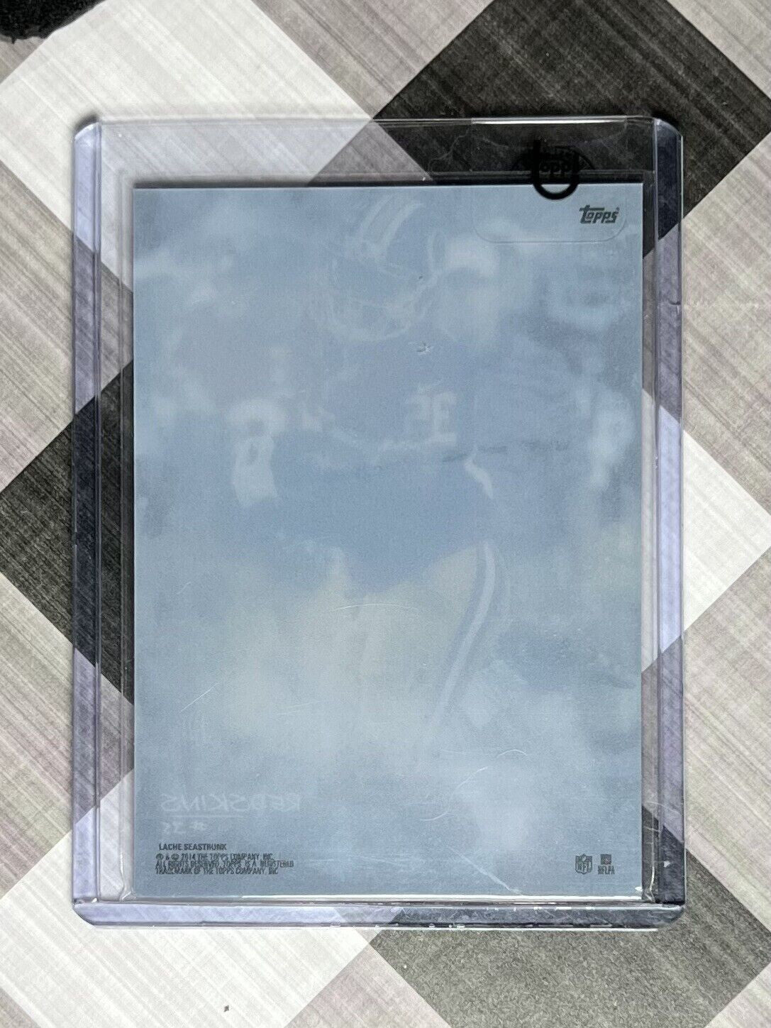 2014 Topps Translucent #LS Lache Seastrunk Rookie RC Auto - NM-MT Resdskins