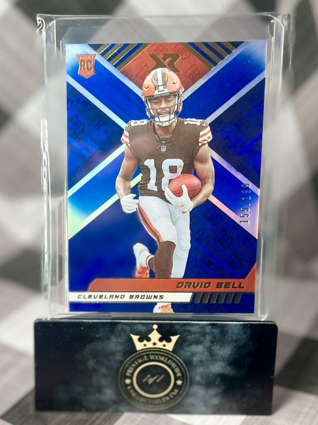 David Bell 2022 Panini XR Blue Rookie /199 #132 Cleveland Browns SP RC