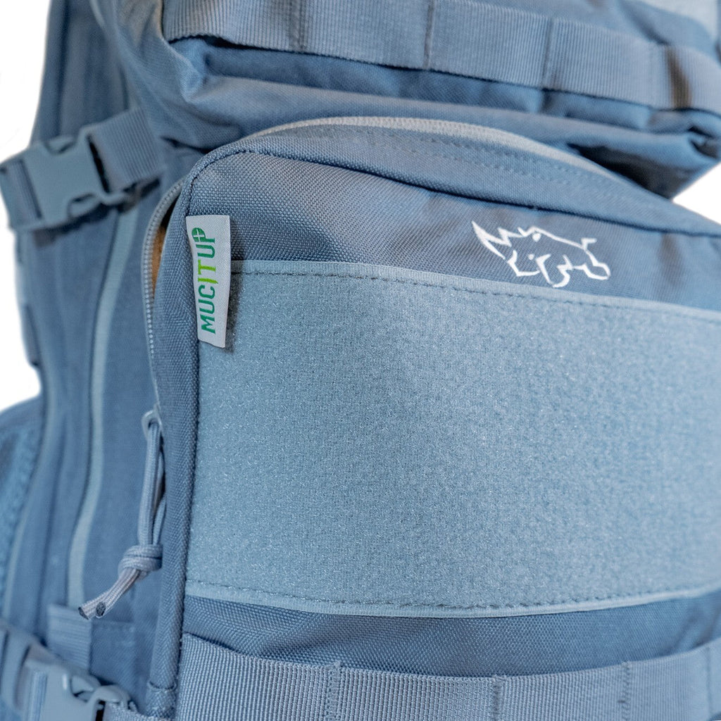MUCITUP Rhino MUCPAC Tactical Backpack 500D Nylon MOLLE EDC - Grey, Black, & MCBK