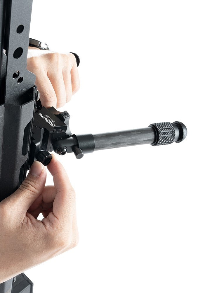 Linkogear HB-C02M Bipod – Black, Carbon Fiber, Quick-Detach, 7-10” Adjust
