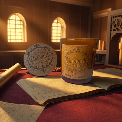 Gilded Citrine Candle