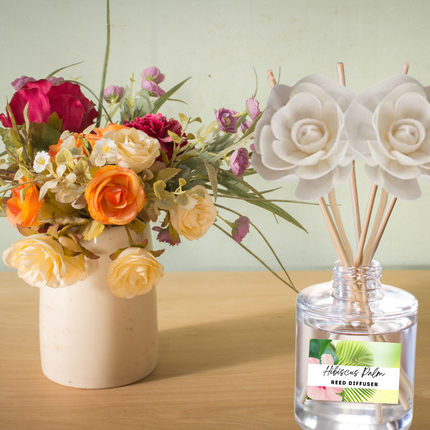 Exotic & Escape Reed Diffuser Collection – Tropical Scents with Mango, Pineapple, Hibiscus & Coconut
