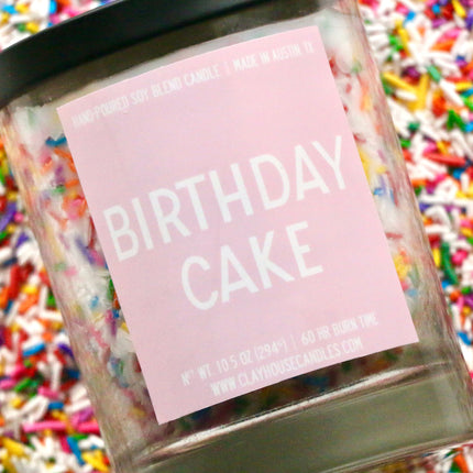 Birthday Cake Container Candle