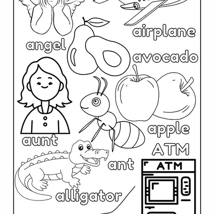ABC Pigments: Learn, Trace and Color Through the Alphabet Activity Coloring Book