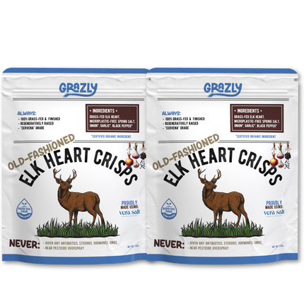 Elk Heart Crisps - 100% Grass-Fed/Finished