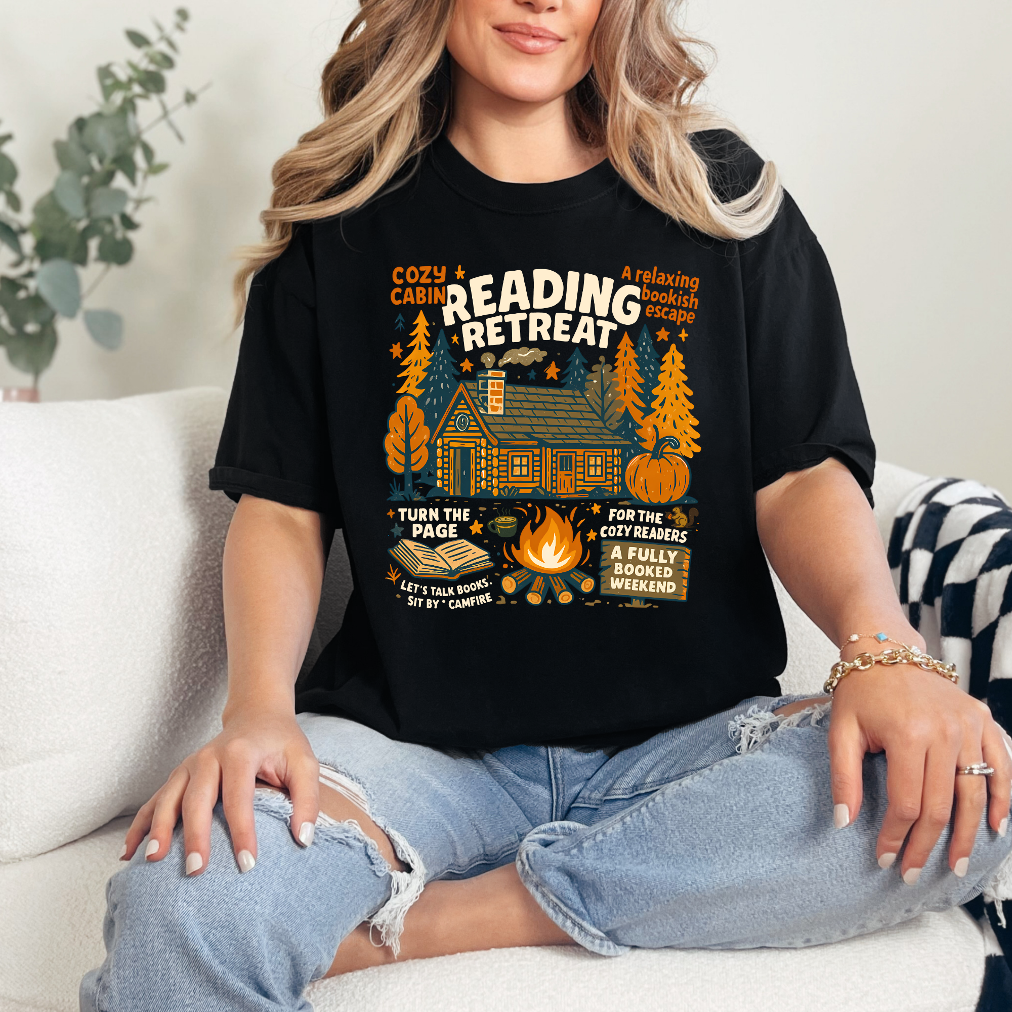 Reading Retreat Graphic Tee