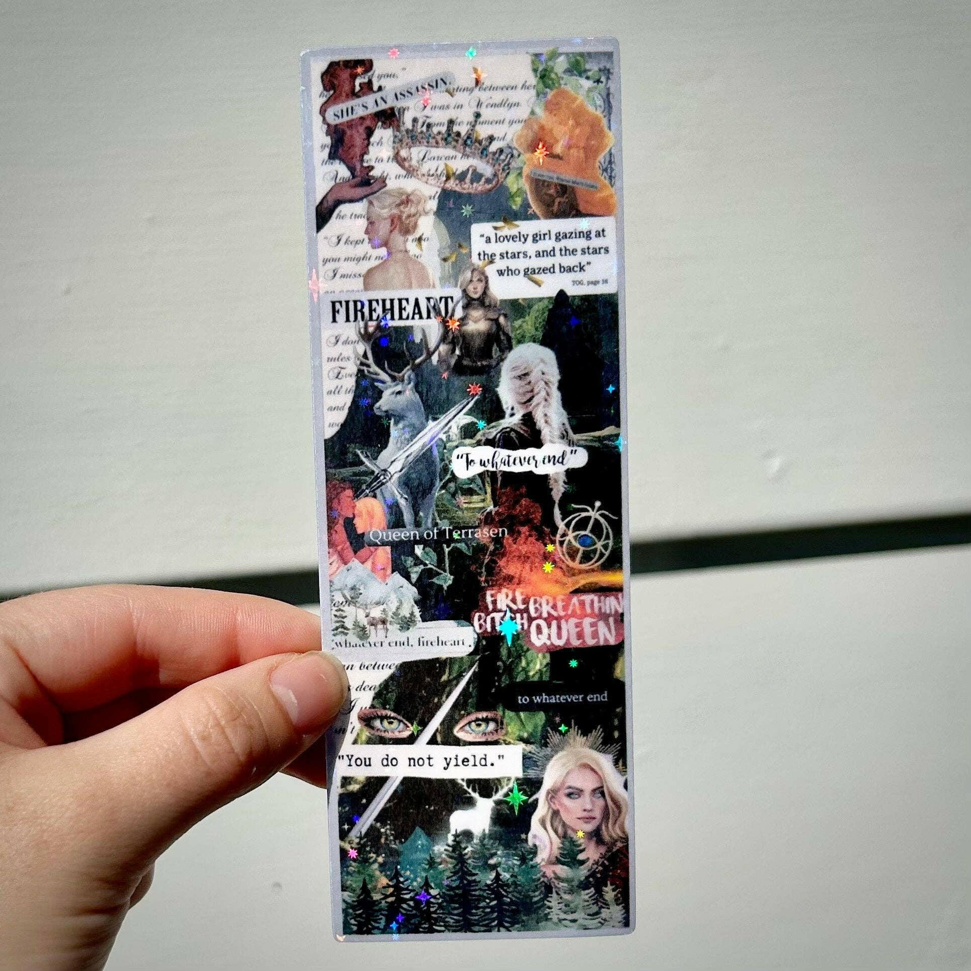 Awfullynerdy.co - Throne of Glass Aelin Galathynius Collage Bookmark