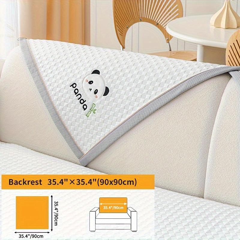 Waterproof Couch Cover, Non-Slip Panda Pattern Sofa Cover