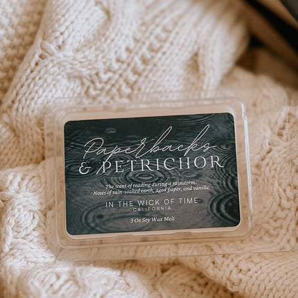 Paperbacks & Petrichor Wax Melt