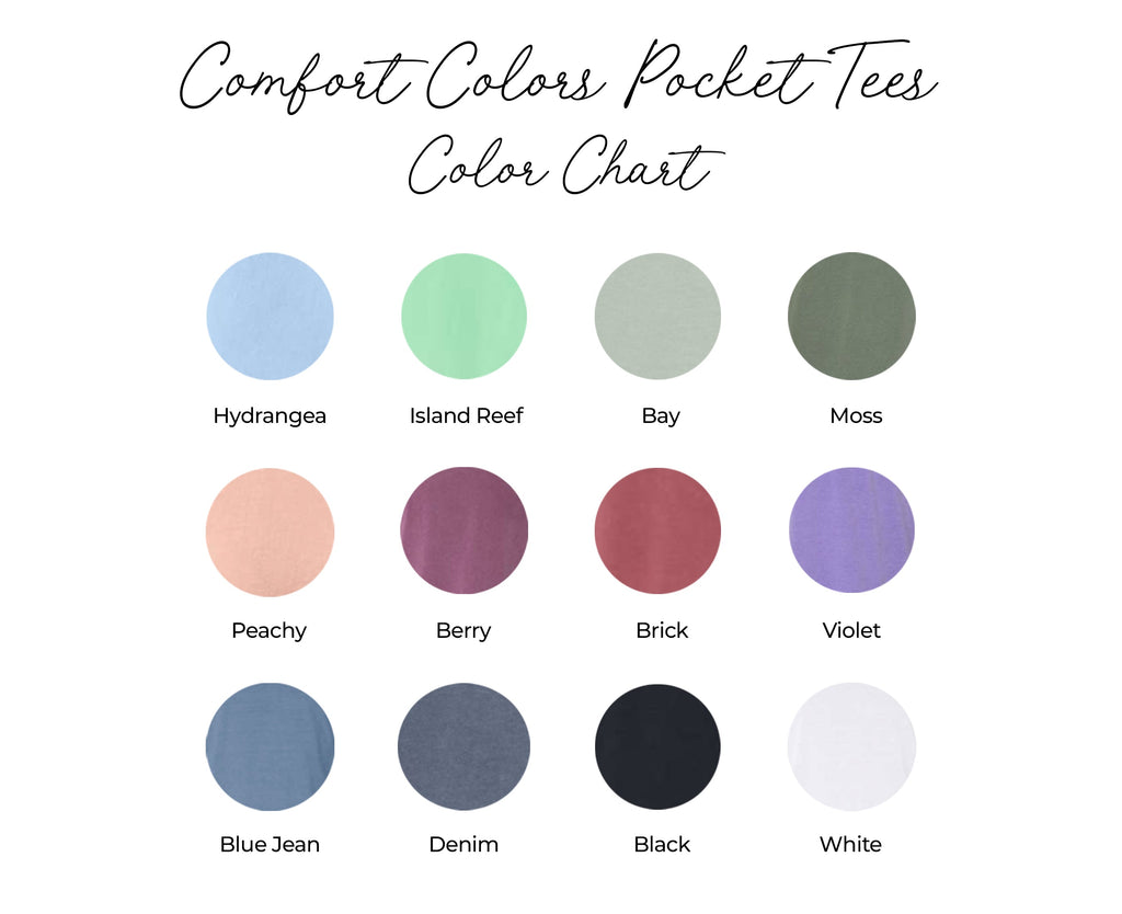 Wildflowers Bouquet Flowers Botanical Comfort Colors Pocket T Shirt | Camping, Hiking, Plant