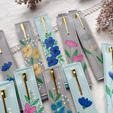 Elastic Pen Holder-Colorful Floral