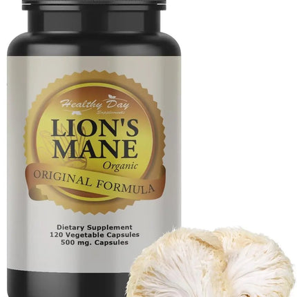Lion’s Mane Mushroom Capsules – Supports Focus, Memory & Mental Clarity