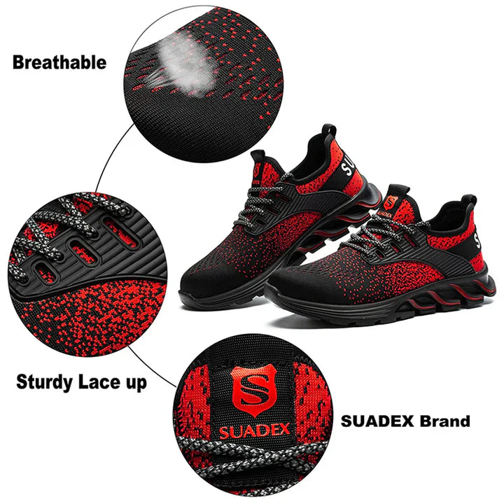 SUADEX Breathable Puncture-Proof Safety Work Shoes
