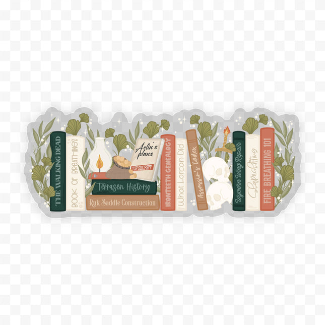 Meaggie Moos - Aelin's Bookshelf Waterproof Sticker