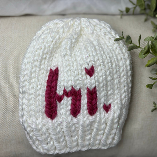 Hi Hat White Sparkle & Pink