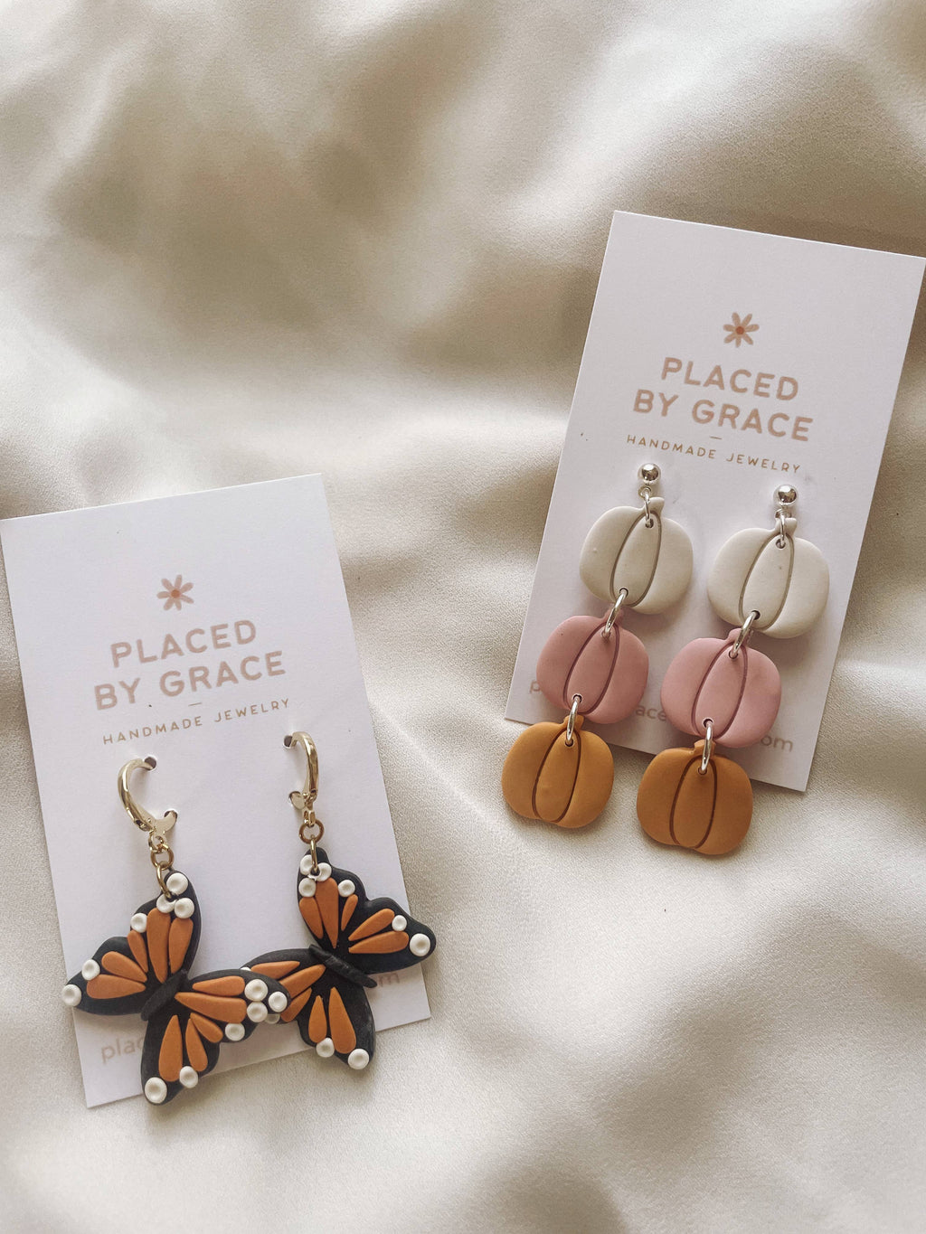 Placed by Grace - Monarch Butterfly Earrings I Butterfly Earrings I Fall