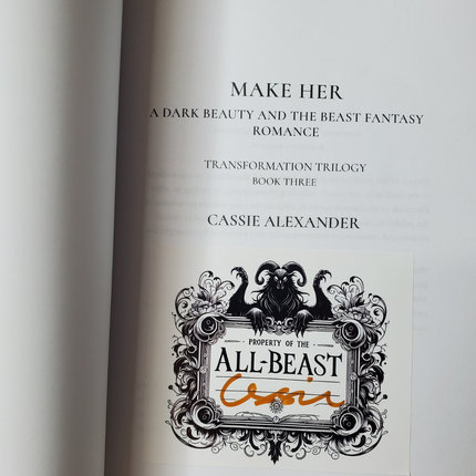 Cassie Alexander Transformation Trilogy Paperback Bundle