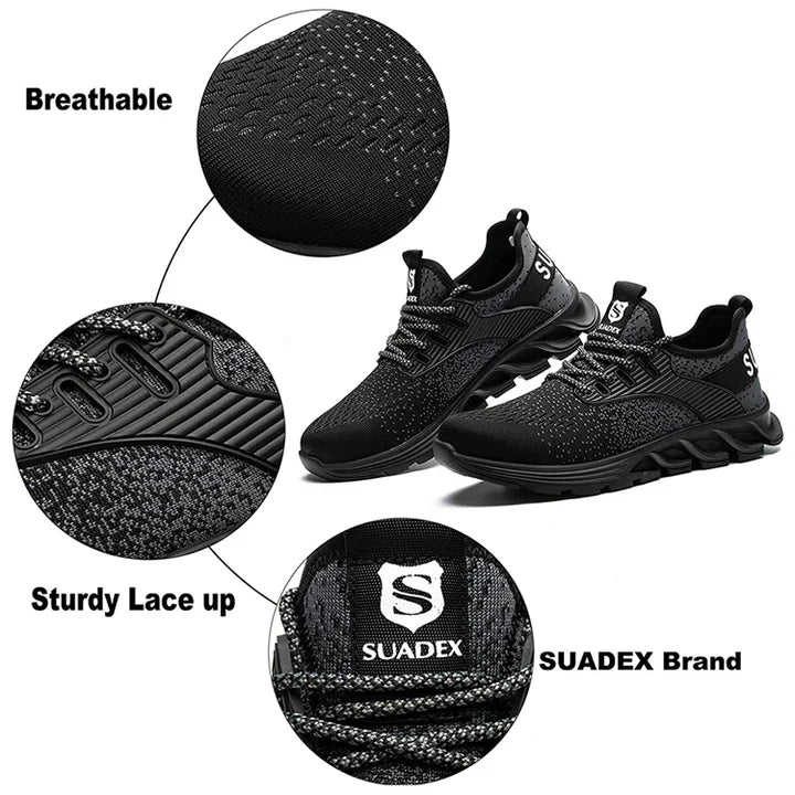 SUADEX Breathable Puncture-Proof Safety Work Shoes