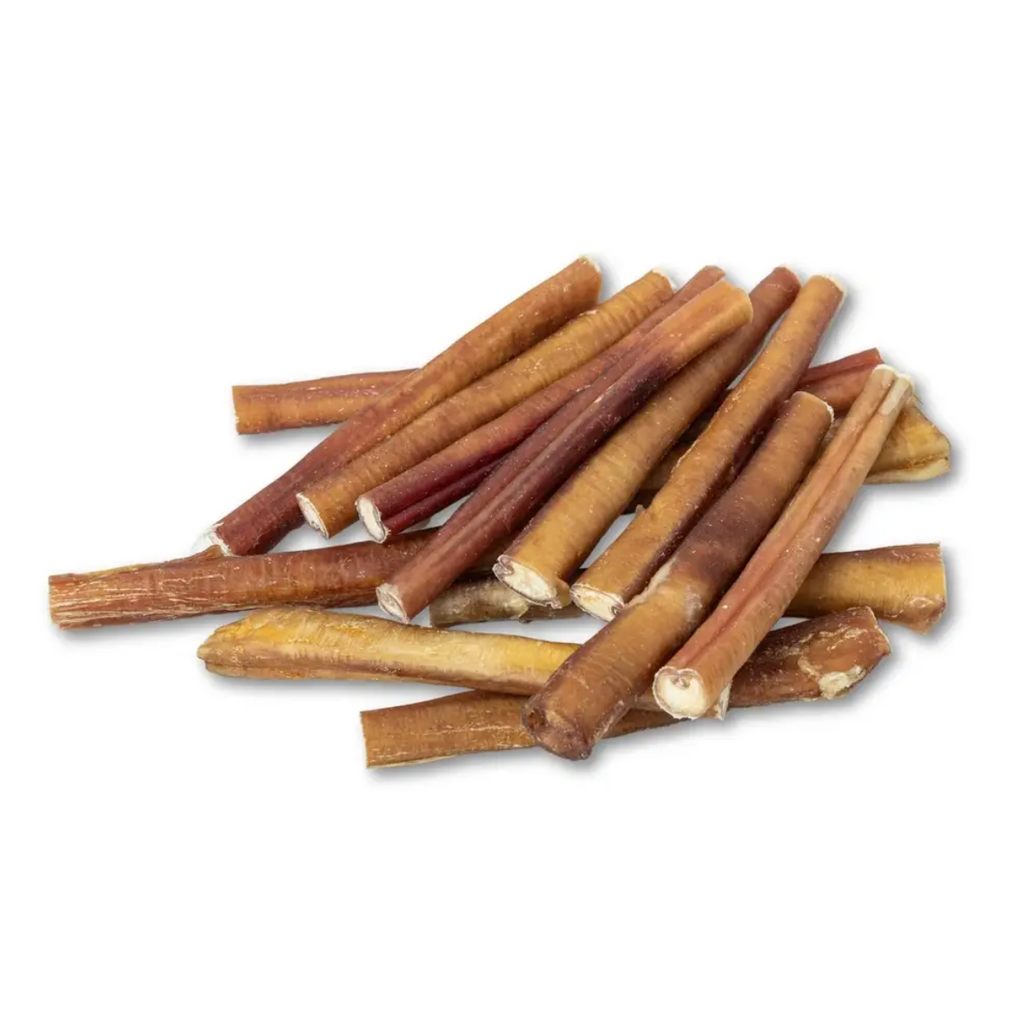 All-Natural Beef Bully Stick Dog Treats, High Protein & Long-Lasting Chews – 6-Inch Thick (3-Pack)