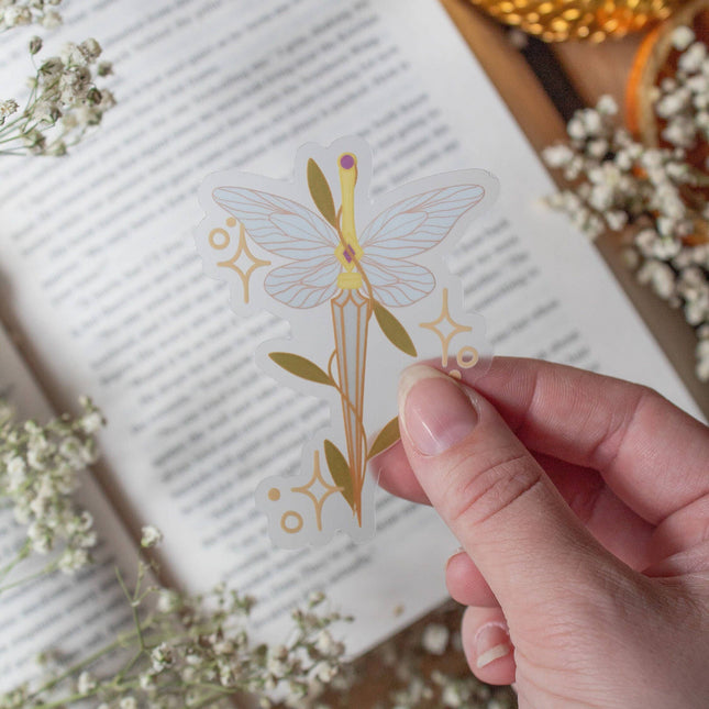 Meaggie Moos - Fantasy Faerie Dagger Bookish Vinyl Waterproof Sticker