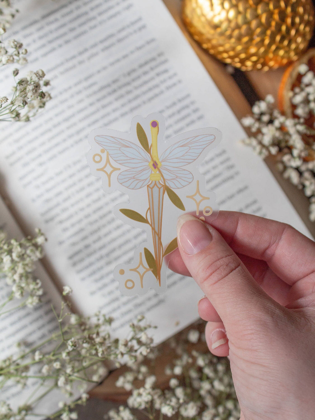 Meaggie Moos - Fantasy Faerie Dagger Bookish Vinyl Waterproof Sticker