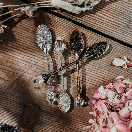 Intention Stirring Crystal Spoon | Manifestation & Ritual Tool
