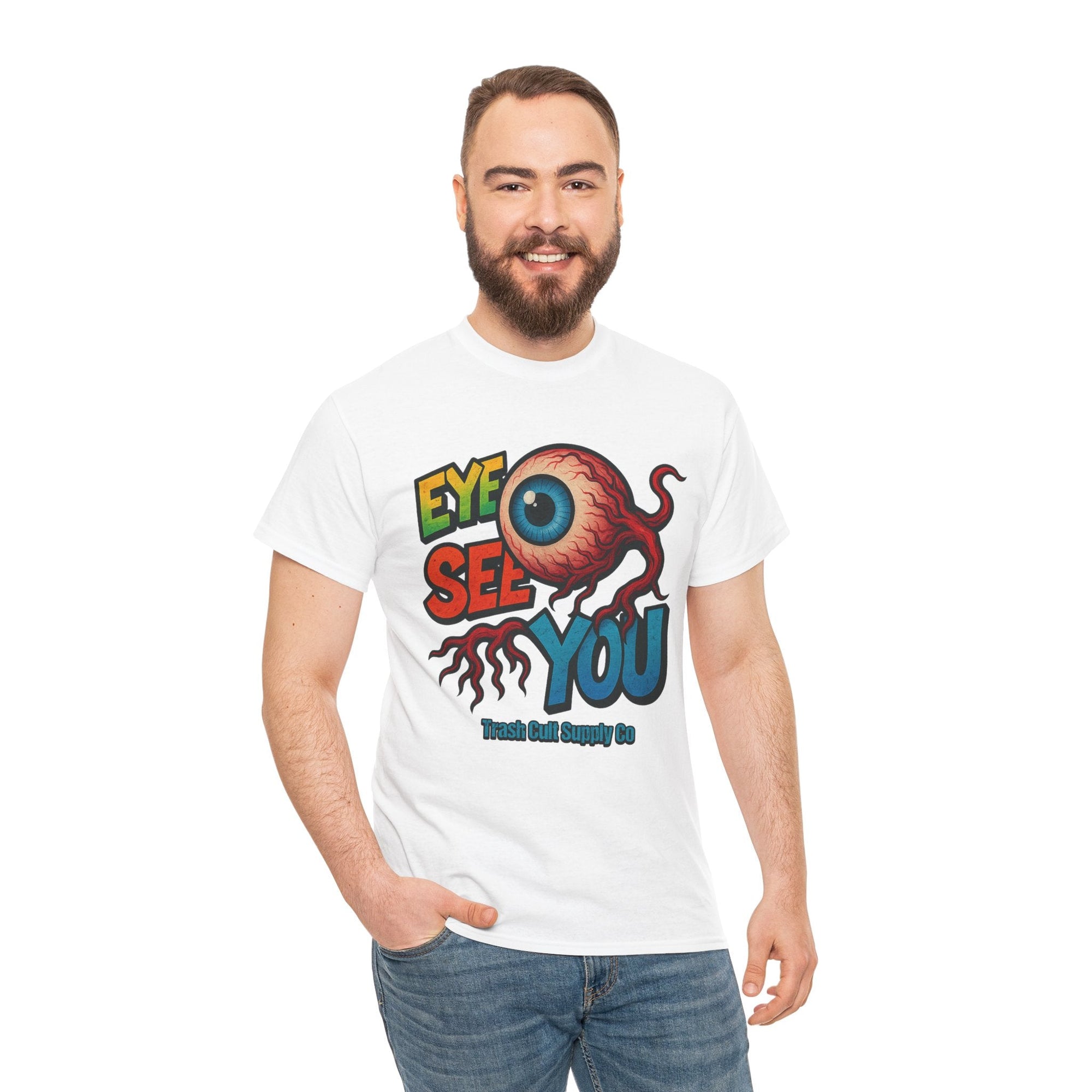 Eye See You Shirt – Creepy Eyeball Graphic Tee – Gildan 5000 Unisex