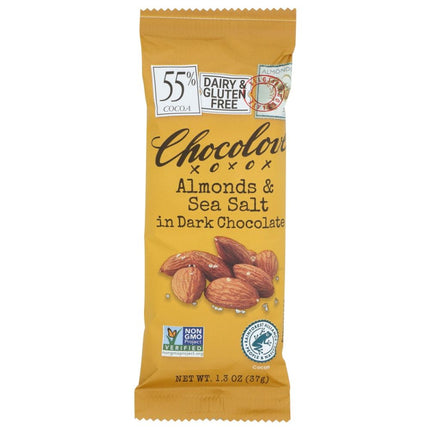 CHOCOLOVE: Almonds and Sea Salt in Dark Chocolate Mini Bar, 1.3 oz