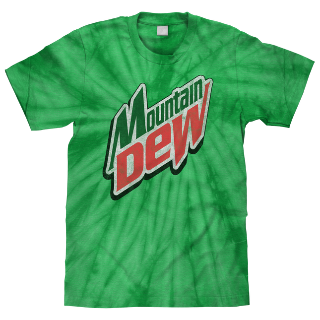 Mountain Dew Logo Tie Dye T-Shirt - Spider Kelly