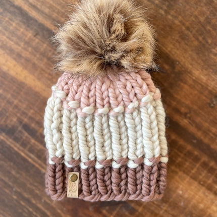Eco Beanie in Neopolitan