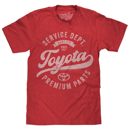 Toyota Service Department Premium Parts T-Shirt - Heather Red