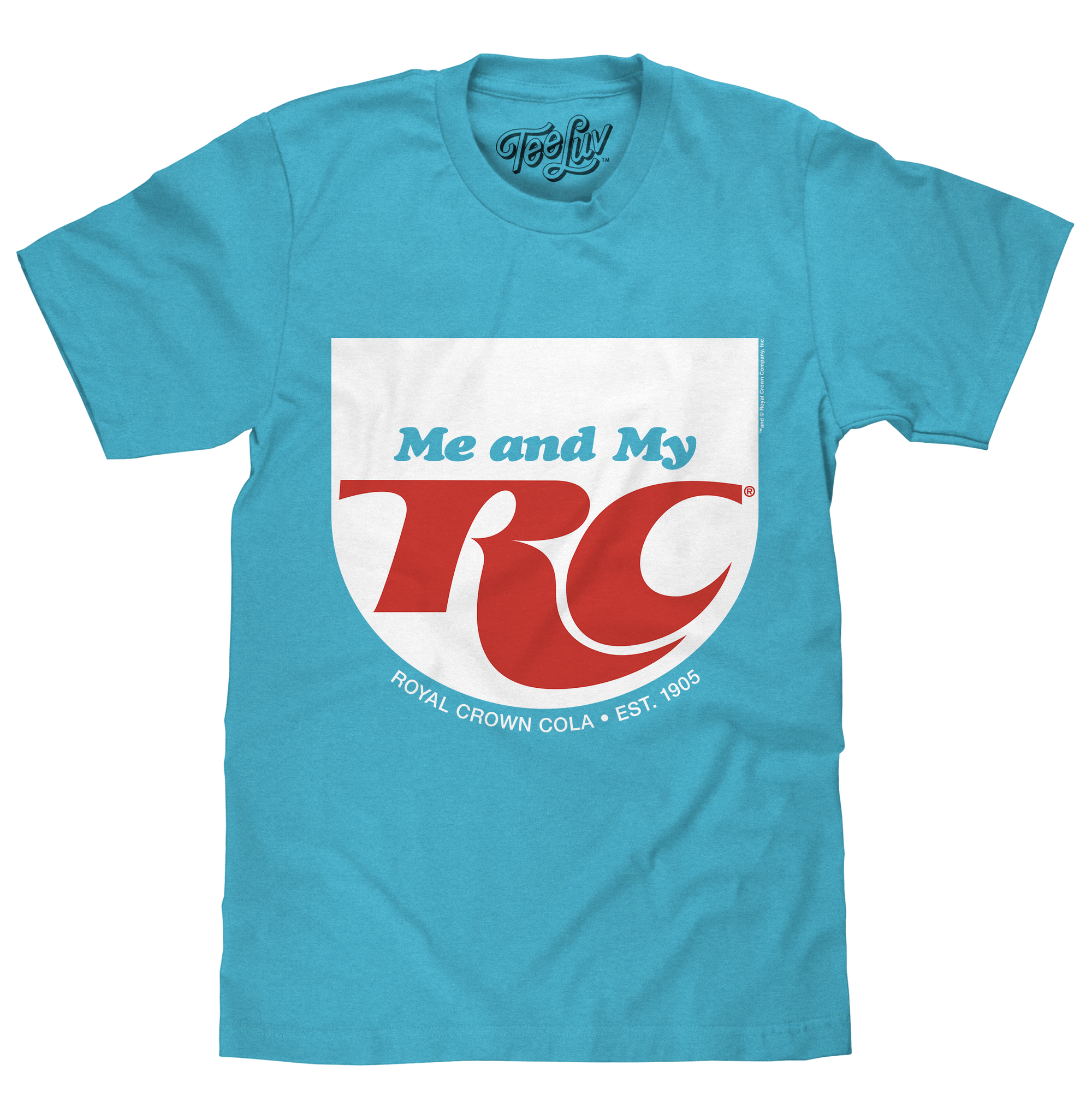 RC Cola Me and My RC Royal Crown Soda T-Shirt - Aqua Blue