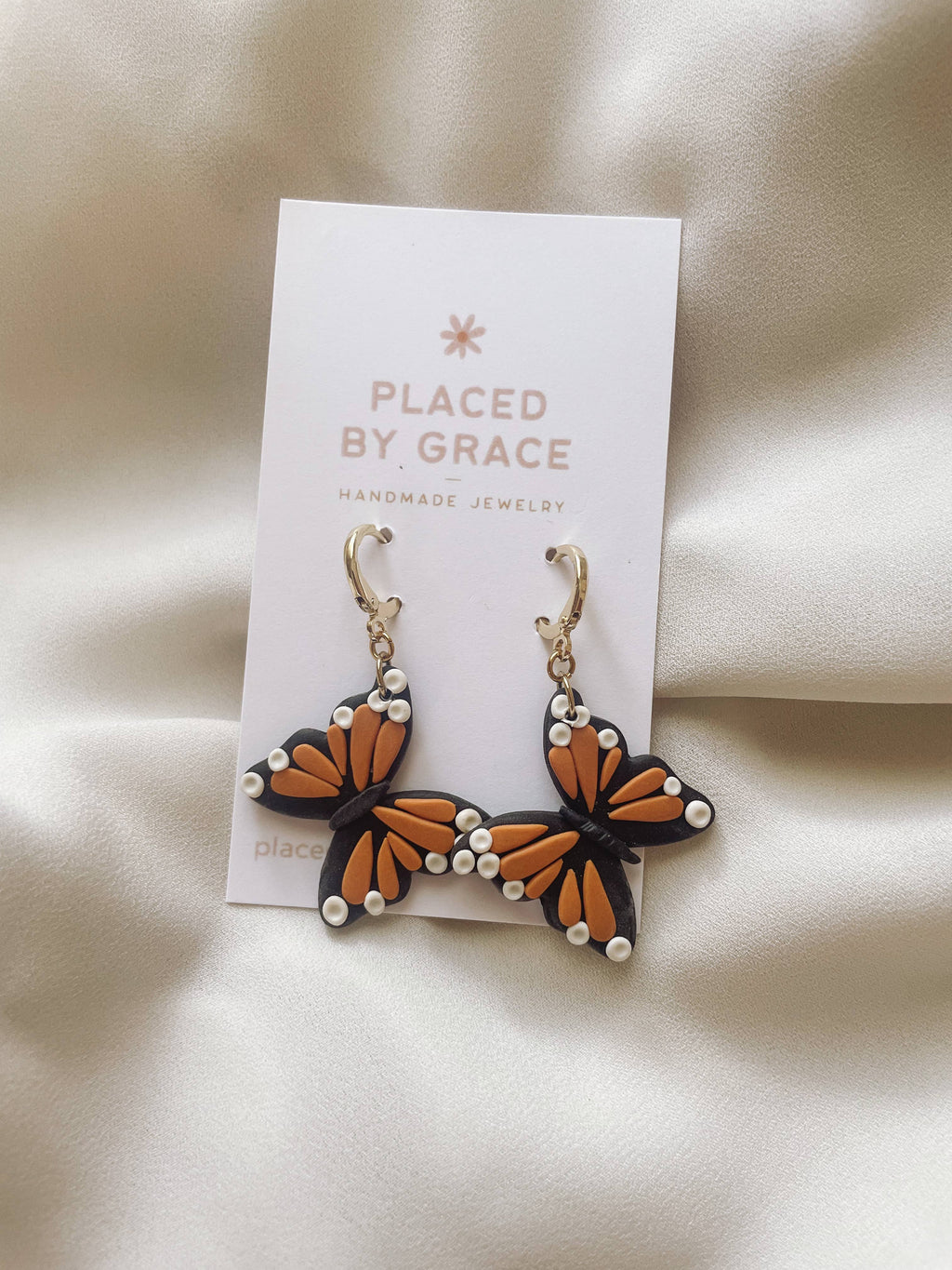 Placed by Grace - Monarch Butterfly Earrings I Butterfly Earrings I Fall