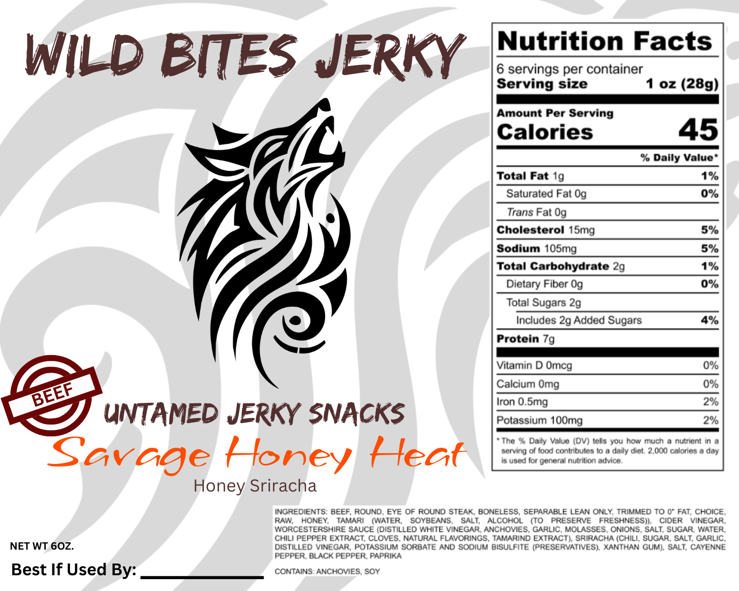 Savage Honey Heat - Beef