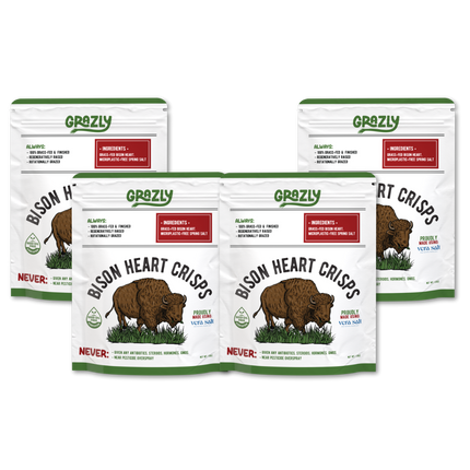 Bison Heart Crisps - 100% Grass-Fed/Finished