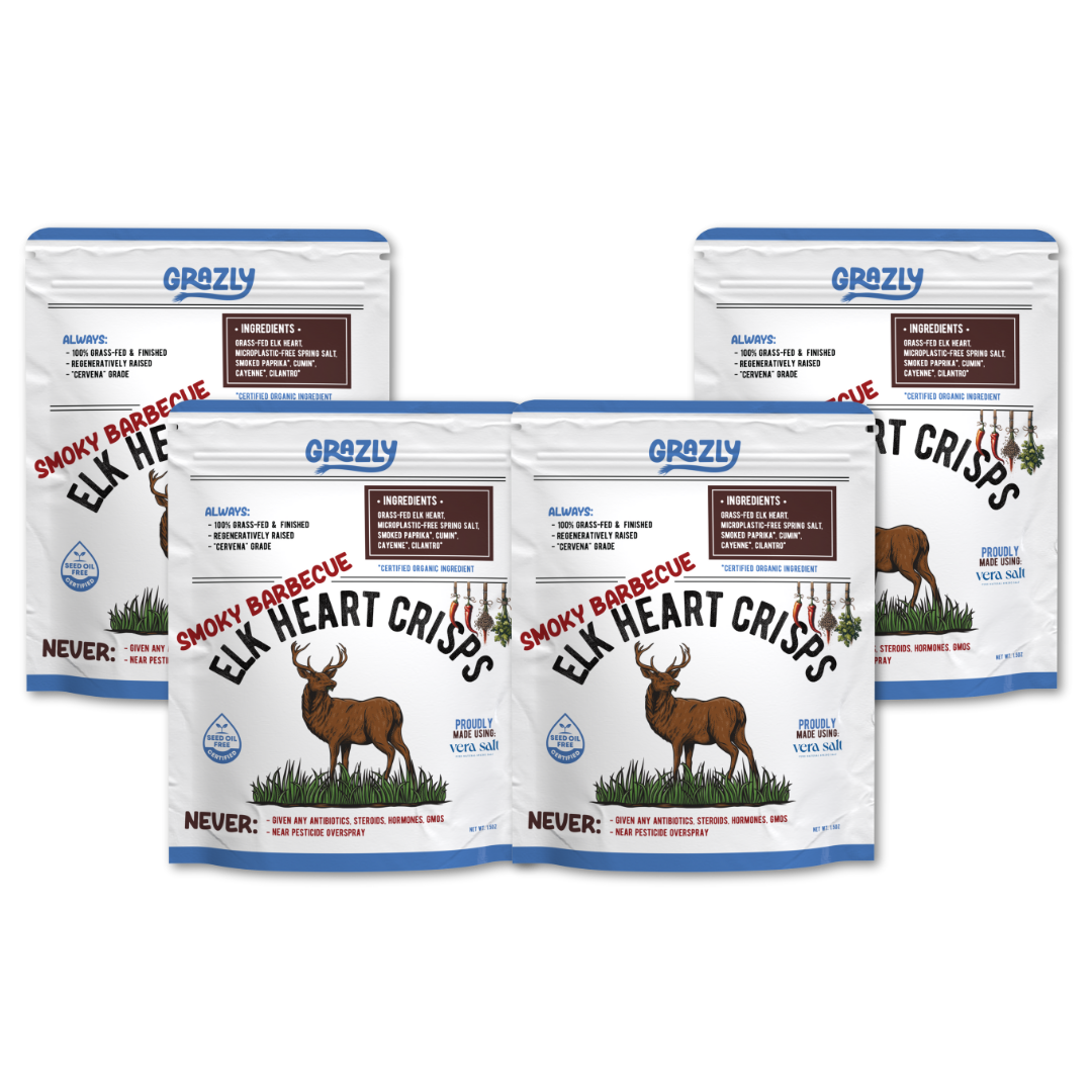 Elk Heart Crisps - 100% Grass-Fed/Finished
