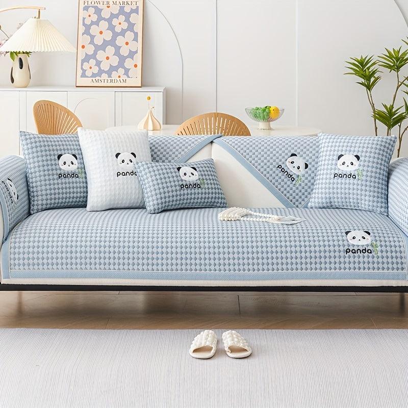 Waterproof Couch Cover, Non-Slip Panda Pattern Sofa Cover