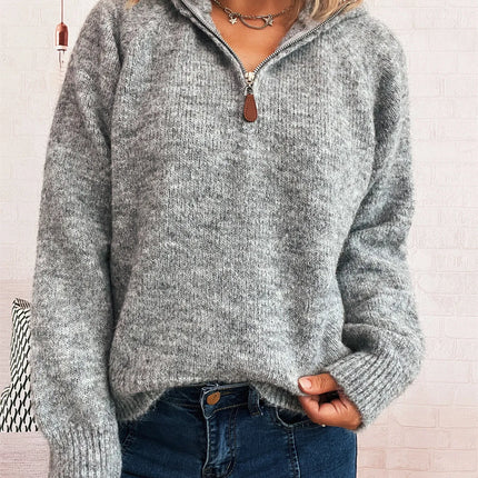 Macie's Quarter Zip Sweater