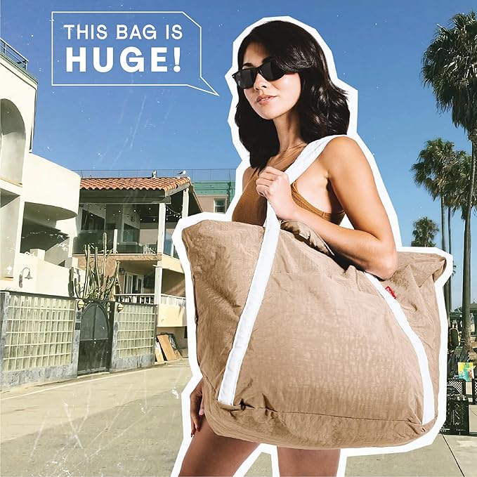 Extra Large Ripstop Nylon Waterproof Beach Bag