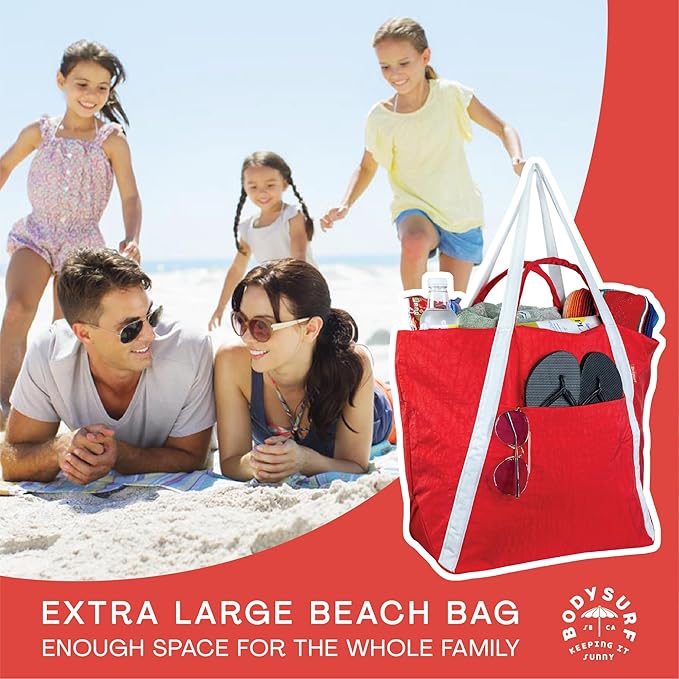 Extra Large Ripstop Nylon Waterproof Beach Bag