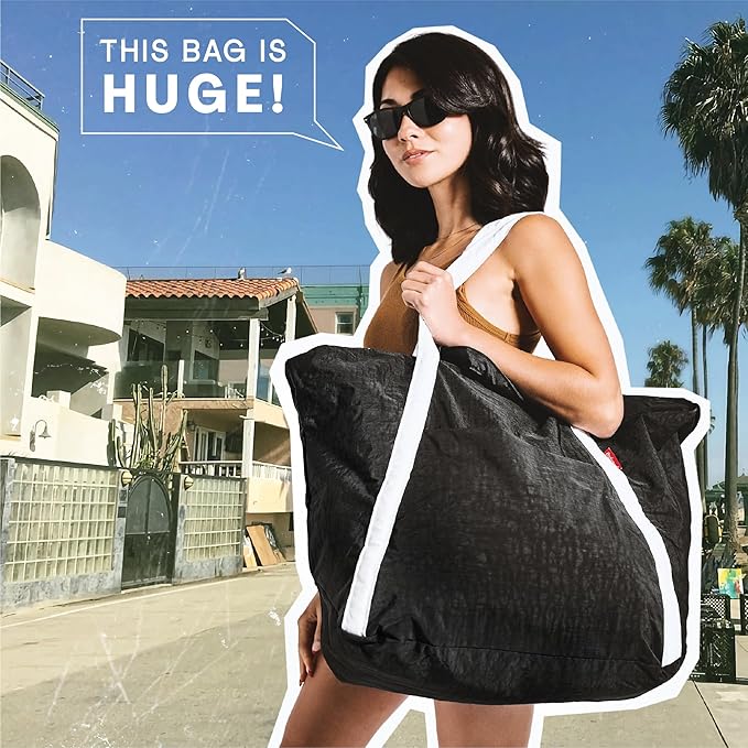 Extra Large Ripstop Nylon Waterproof Beach Bag