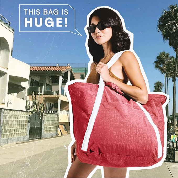 Extra Large Ripstop Nylon Waterproof Beach Bag